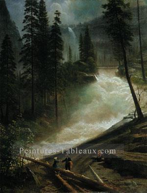 Chutes du Nevada Yosemite Albert Bierstadt paysages ruisseaux Peintures à l'huile